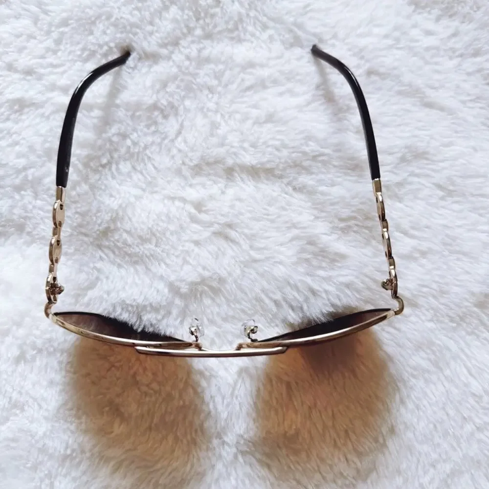 Brock Brown Sleek Aviator Sunglasses